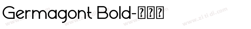Germagont Bold字体转换